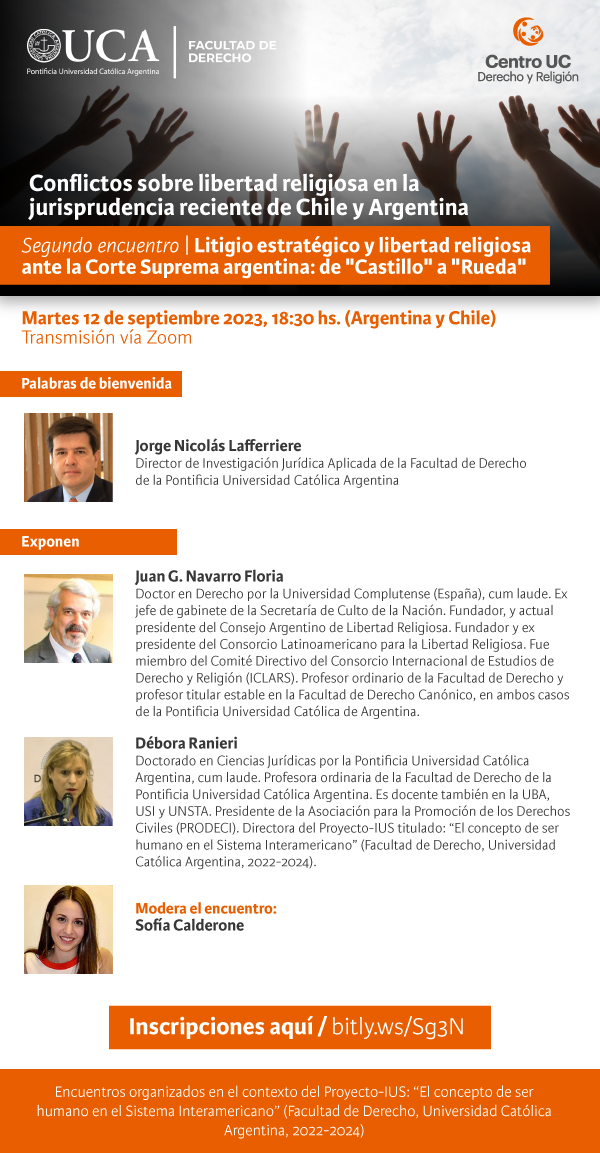 Afiche conflictos lib religiosa jurisp reciente Argentina