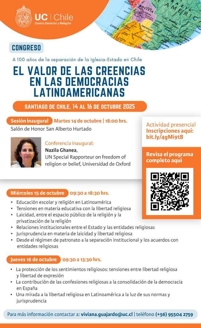 Congreso 20 años centro Religión Afiche internacional 1