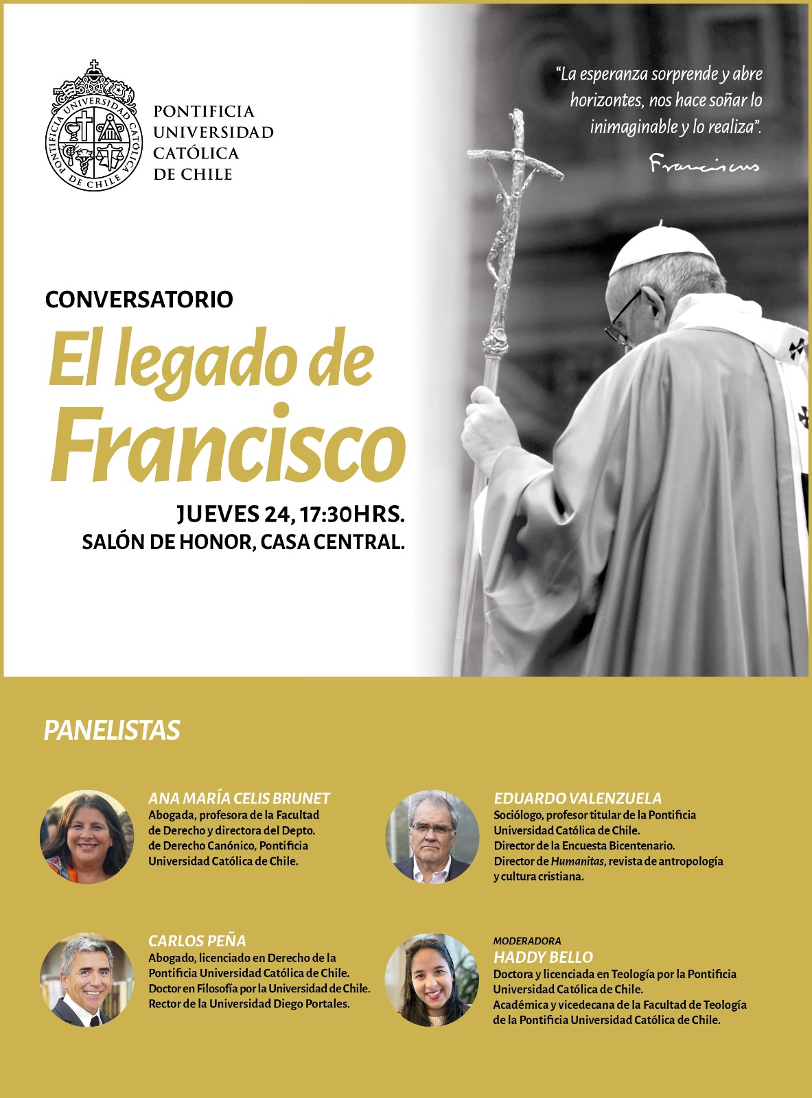 Conversatorio el legado de Francisco