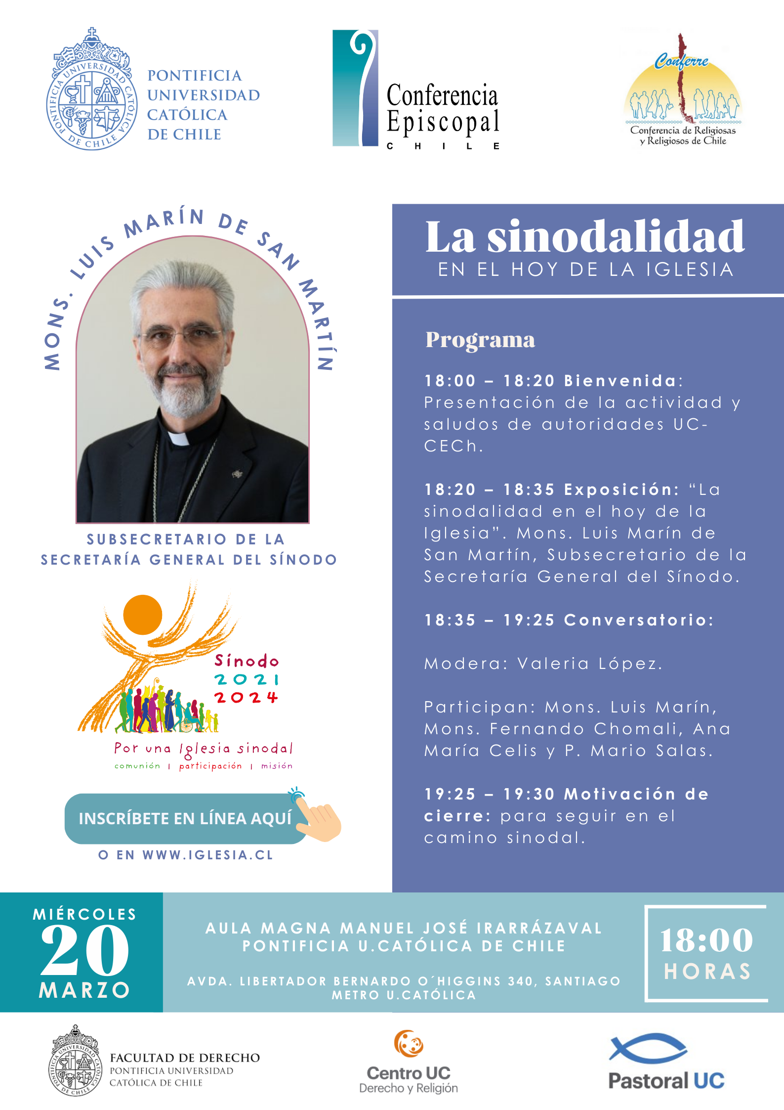 IMAGEN Afiche - La Sinodalidad en el hoy de la Iglesia