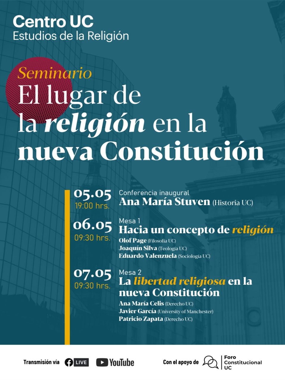 Seminario CER lugar de la religion en nva constitucion